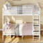 Lits peu encombrants, lit simple en métal blanc, rangement moderne pour la maison