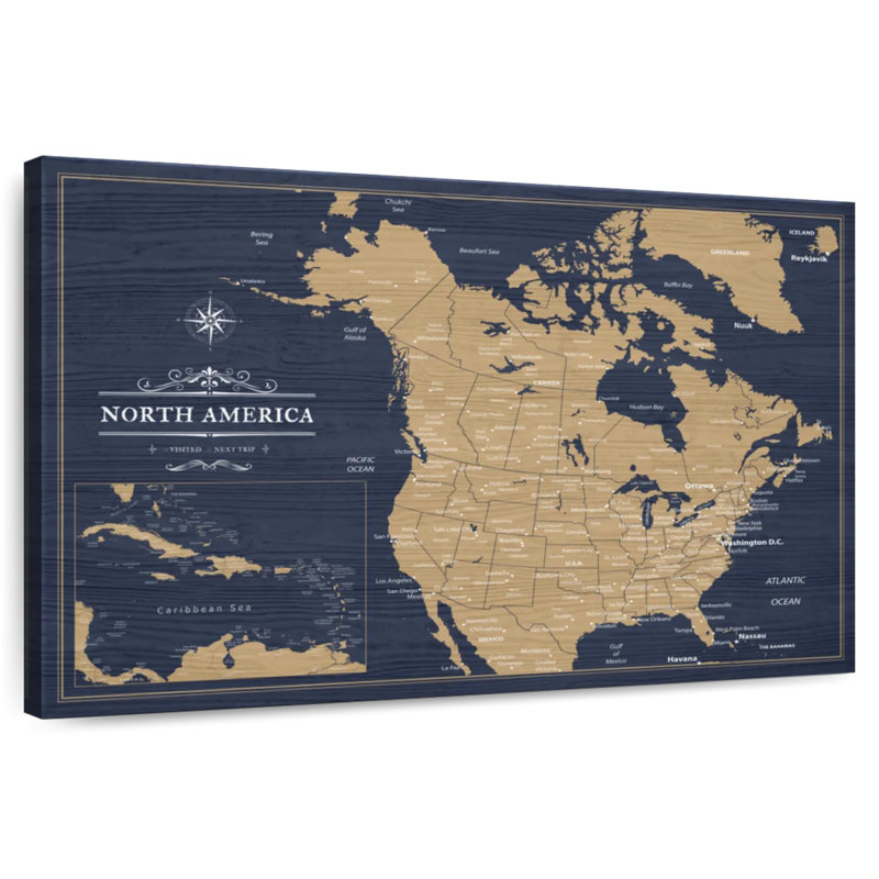 Continent Amrico, H 16 po x l 24 po