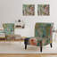 Fauteuil de chambre rembourré Flower Shower III