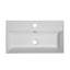 Meuble-lavabo à tablettes ouvertes de 21,6 po avec lavabo en céramique et porte à fermeture en douceur, armoire de rangement à tablettes ouvertes sur le côté gauche, assemblage requis, meuble-lavabo-668489369