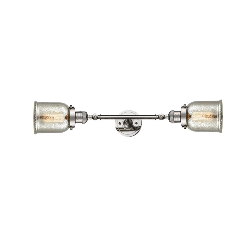 ClipperCove 2 - Light Dimmable Vanity Light, Silver Mercury, Polished Nickel, Bulb Not Included
