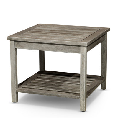 -Colored Eucalyptus Table - 2 Shelves For Outdoor Living Side Table, Build
