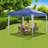 Gazebos, 10x10 ft Steel Canopy, Blue White Party Tent-138878430