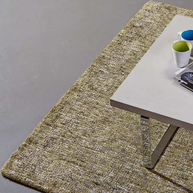 Barron Solid Colour Hand Woven Area Rug, Rectangle 140 x 200cm