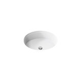 Verticyl Ceramic Oval Undermount Bathroom Sink with Overflow