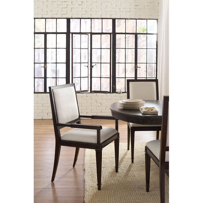 Jackson Upholstered Arm Chair, Midnight Arabica