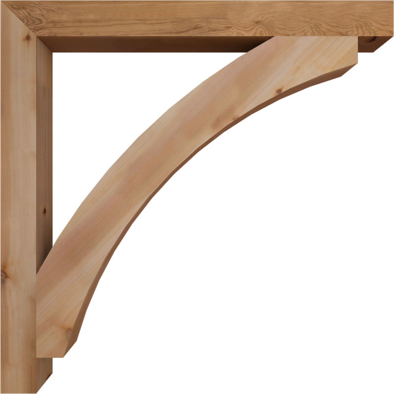 Support en blocs de cèdre rouge occidental l 3 1/2 po x P 44 po x H 44 po Thorton, H 44 po x l 4 po x P 44 po