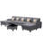 Upholstered U-Shaped Sectional Symmetrical-1342343638