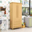 Armoire de rangement élégante en bois - tablettes réglables, charnières silencieuses-887810825