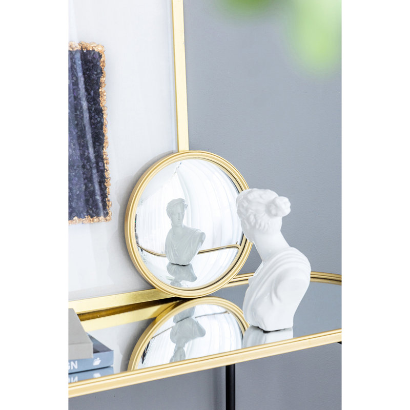 Miroir de salle de bain or 11 po Convex, 11 po x 11 po