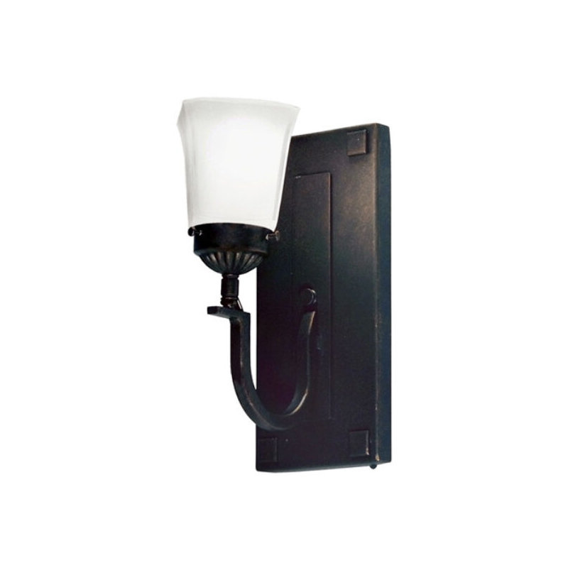 Matteo 1 - Light Armed Sconce, Blackwash