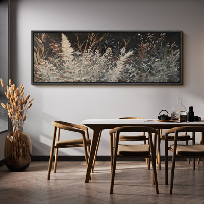 «Moody Dark Plants Artwork», photos murales botaniques rustiques, impression numérique sur toile giclée sur toile