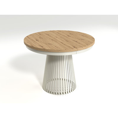 Extendable Metal Base Dining Table