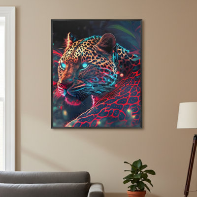 Single Picture Frame LED Illuminated Wall Art Wall Art on Glass / Aluminium