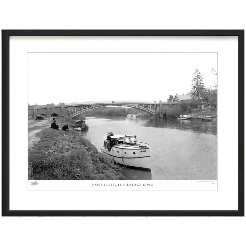 Holt Fleet, The Bridge C1955 - Single Picture Frame Print, 45cm H x 60cm W x 2.3cm D