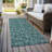 Dejahn Washable Floral Indoor / Outdoor Rug-1650009398