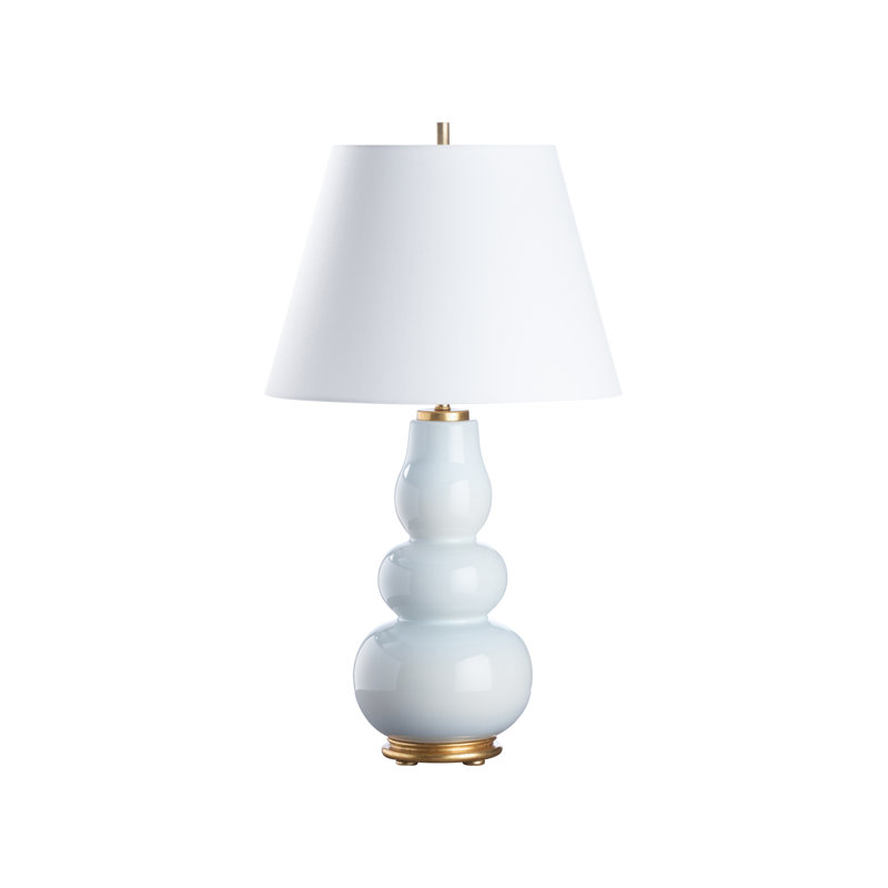 Denise Table Lamp, White/Gold