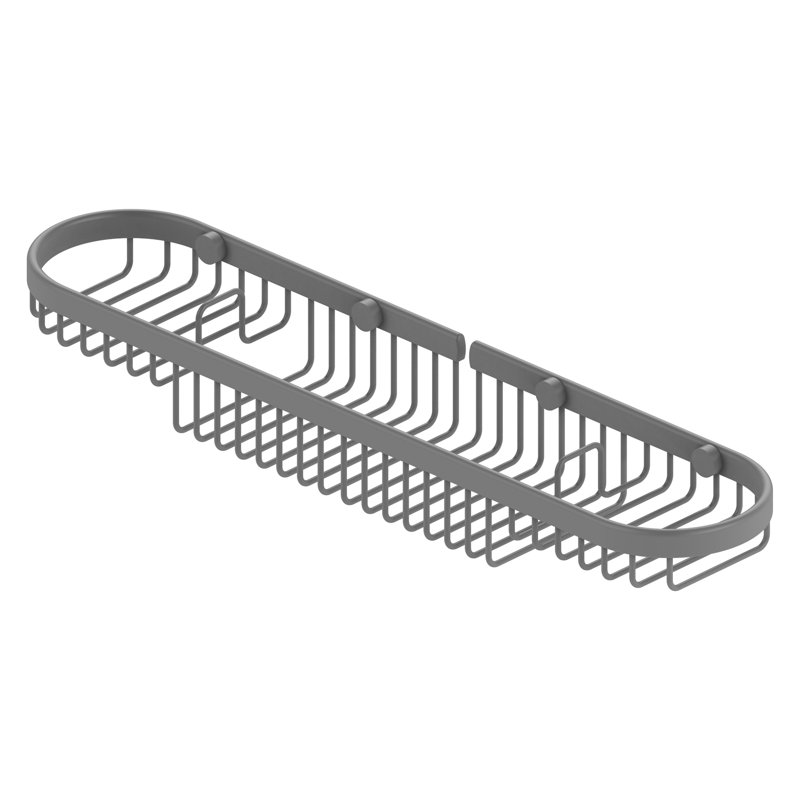 Drill / Screw Shower Caddy, Matte Gray
