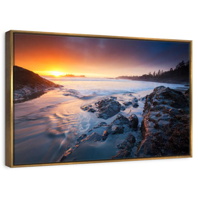 Coucher de soleil sur la côte du Tofino