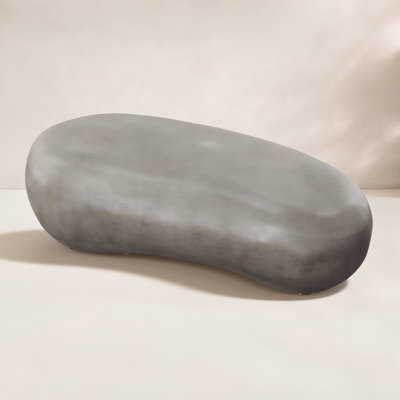Braylan 61" Concrete Outdoor Coffee Table