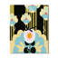 Abstract Art Noveau Flower I - Modern Abstract Wall Clock Oversized-99634281