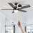 Goriun 52 Pull Chain Ceiling Fan