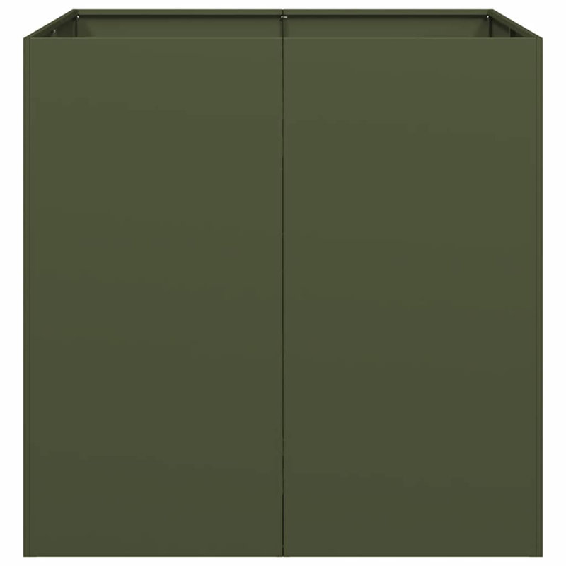 Pot Planter, Olive Green, 80cm H x 80cm W x 80cm D