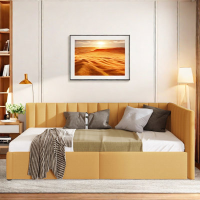 Barfleur Upholstered Daybed with 2 Storage Drawers