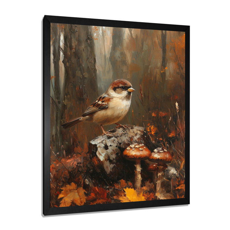 Garrettsville - Animals Canvas Wall Art, H 20 po x l 12 po, Reproduction encadrée sans passe-partout, Noir, noir, noir, noir