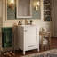 Meuble-lavabo moderne compact de 20 pouces avec lavabo, meuble-lavabo simple avec structure en bois massif, portes à fermeture en douceur-570733771