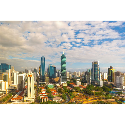 «Panama City Skyline At Sunrise» par Sl_P photography - reproduction
