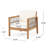 Malott Acacia Outdoor Lounge Chair