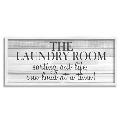 «Laundry Room», impression d'art textuel sur toile