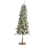 Lighted Artificial Pine Christmas Tree