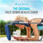 Ostrich The Ladies Comfort Lounger, Foldable Beach Pool Tanning Chair, Stripe-1878926993