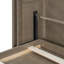 Grands lits escamotables gris en MDF peu encombrants, conception multifonctionnelle moderne pour la maison
