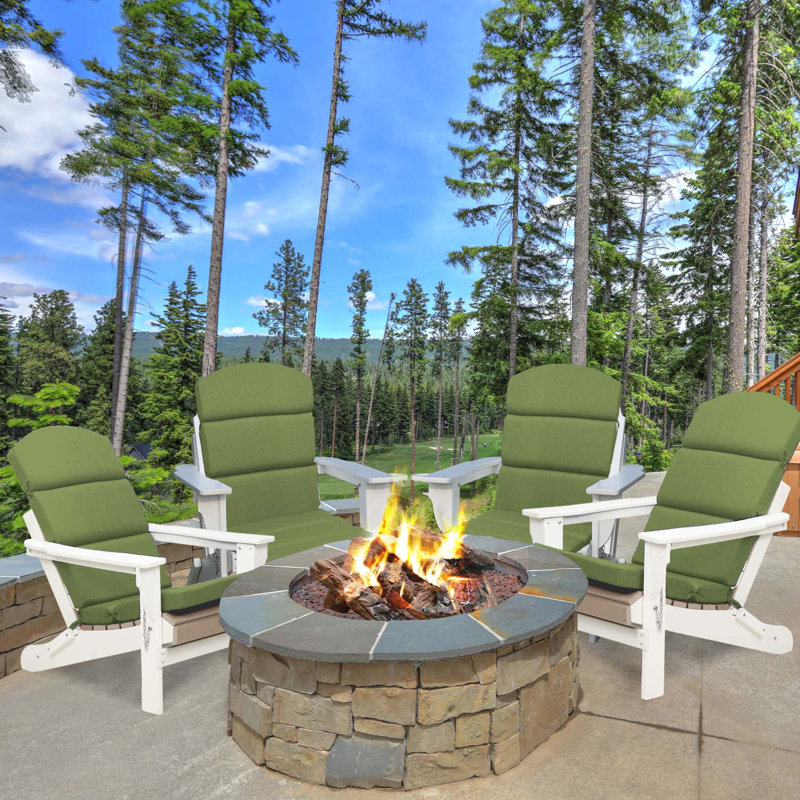 Aoodor Adirondack Chair Cushions, Green