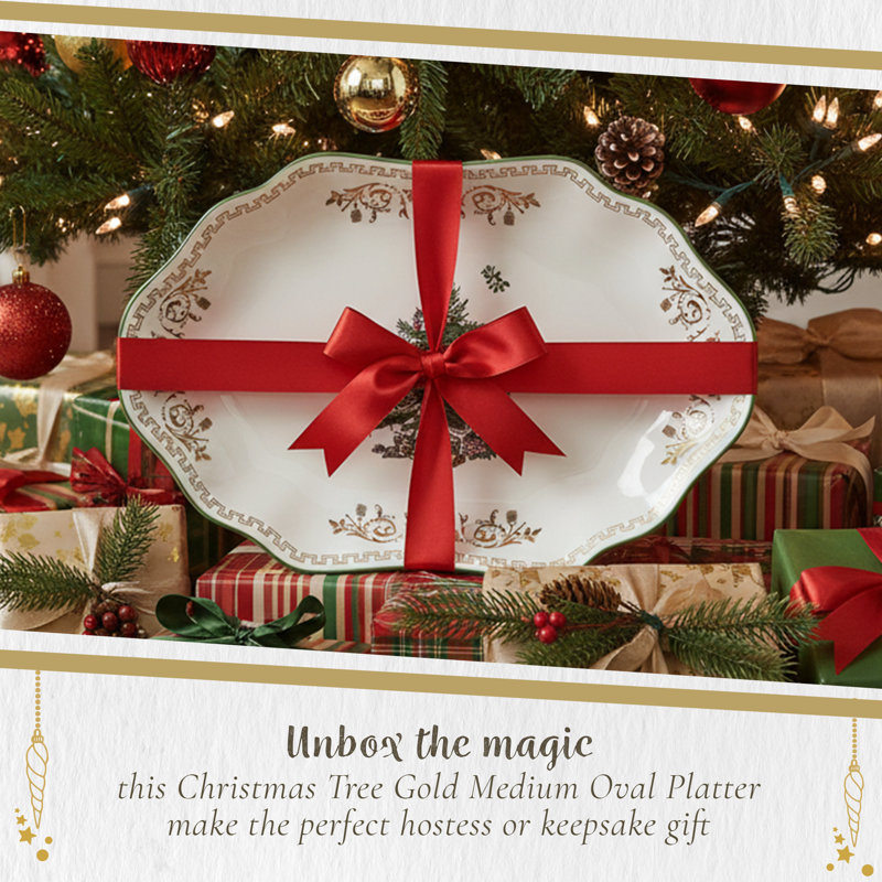 Spode Christmas Tree Gold Platter
