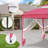 11 Ft. W x 11 Ft. D Outdoor Pop Up Soft Top Steel Patio Gazebo with Netting-113689399