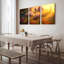 «Floral Moonlight», reproduction d'art sur toile tendue sur toile (ensemble de 3)-118089273