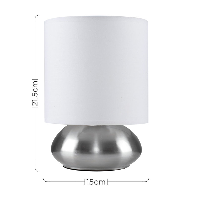Aman Metal Table Lamp, White