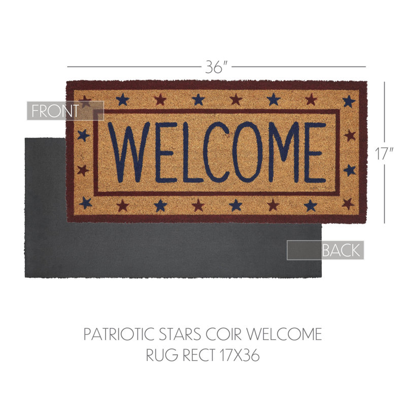 Tapis festif festif trouvaille étoiles patriotiques, L 17 po x L 36 po
