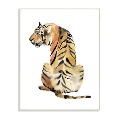 «Tiger Posture Animal», reproduction d'art