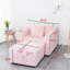 Simple modulaire de 44,9 po en rose - confortable et polyvalente pour répondre à différents besoins. Métal en microfibre. Coussins amovibles faciles à nettoyer. Rangement à levage hydraulique. Conception moderne. Salon de 2 chambres polyvalent.-706907163-706907160
