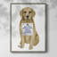 «Love and Golden Retriever», reproduction encadrée - bois massif-1876524203