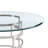 Deatsville Contemporary 48" Round Dining Table with Metal Base and Glass Top-641757603