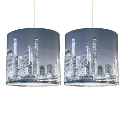 18.5cm H Drum Pendant Shade
