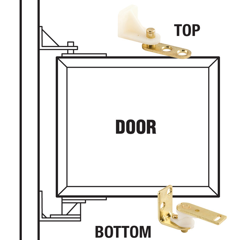 Prime-Line 7.05" H x 3.95" W Pair Door Hinges
