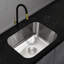 Évier de cuisine en acier inoxydable à simple cuve encastrable de calibre 18 KBFmore Classic-89067621