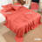 Bedding King Sheet Set – 4 Piece Bed Sheets For King Size Bed, Soft And Breathable Microfiber, Includes 1 Fitted Sheet, 1 Flat Sheet And 2 Pillowcases (Coral)-124404332